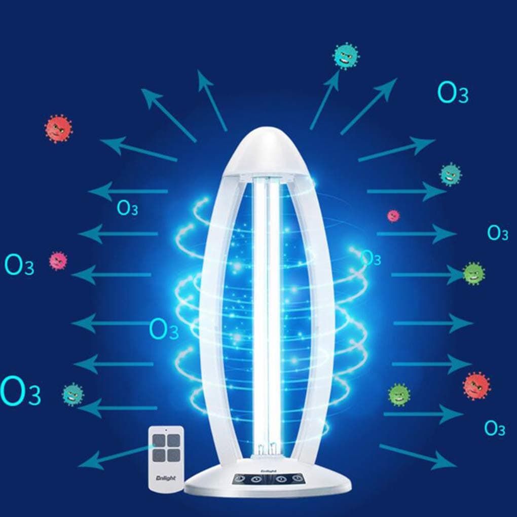 Portable UV Disinfection Light/Germicidial Ultraviolet Lamp/Sanitizer Light,Air Purifier/Remove Formaldehyde/Anti-Bacterial Rate 99%,For Car Household School Hotel Pet Area