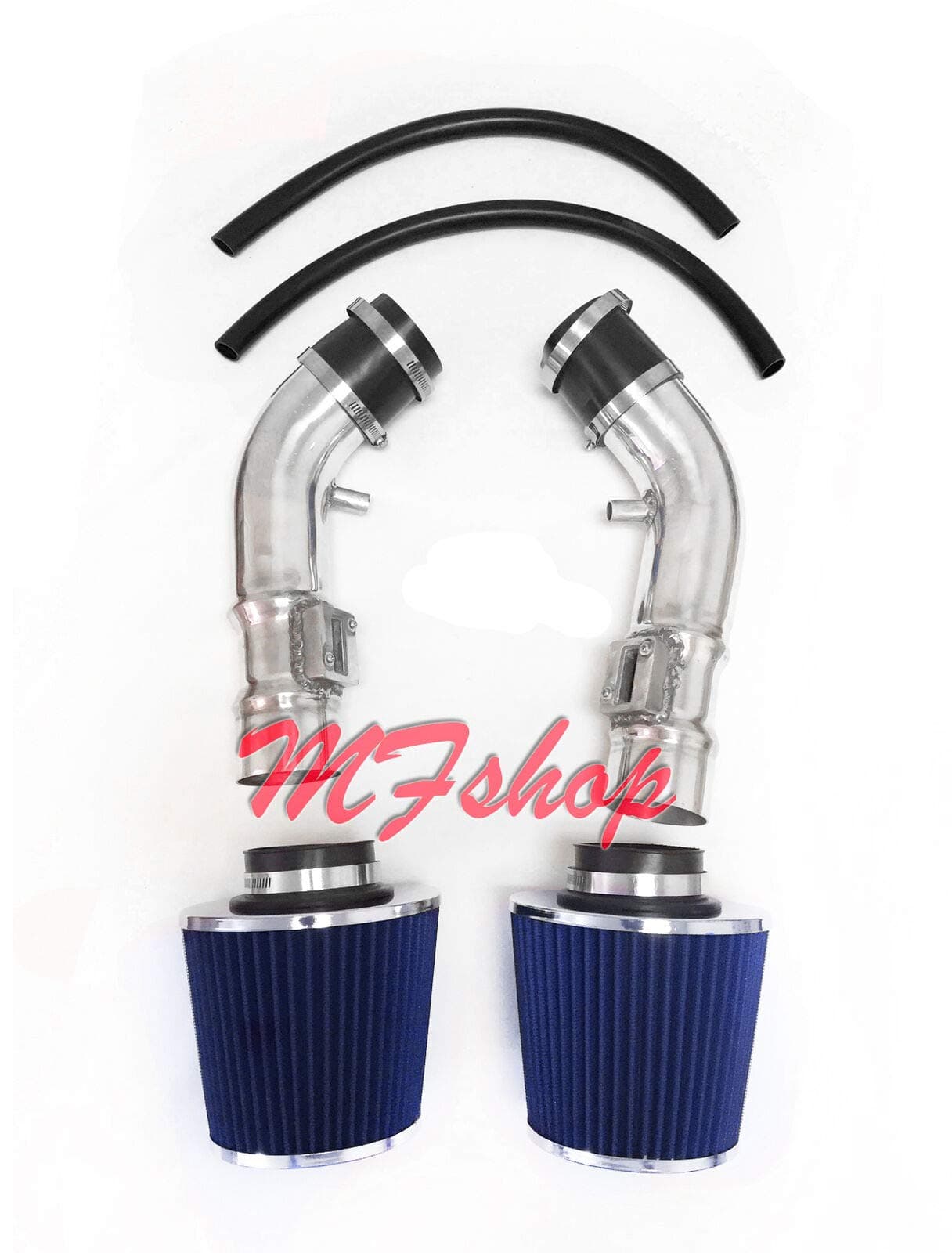 Air Intake Filter Kit System for 2008-2013 Infiniti G37 and 2009-2019 Nissan 370Z with 3.7L V6 VQ37VHR Engine (Black Accessories with Blue Filter)