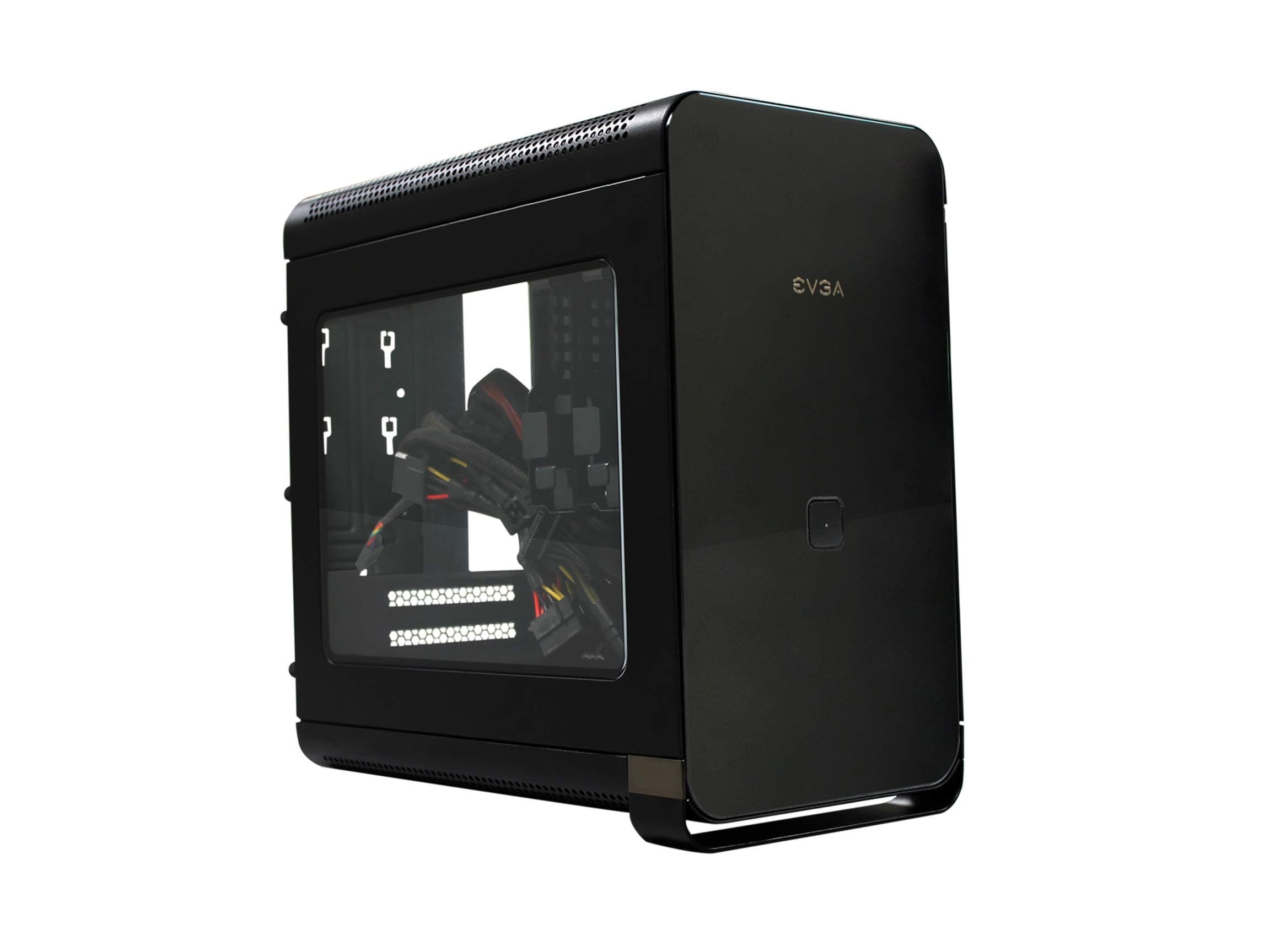 EVGA Hadron Air Mini-ITX Steel Black Chassis with 500W 80Plus Gold Power Supply, Black 110-MA-1001-K1