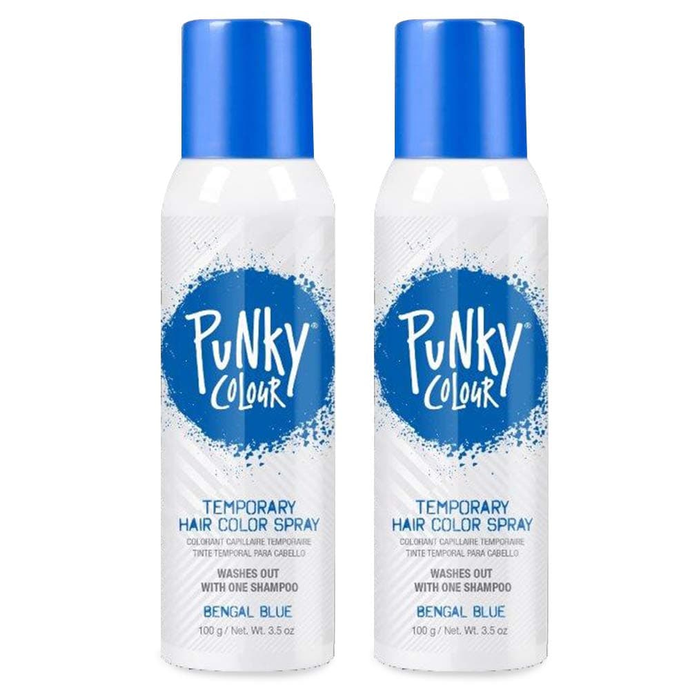 Temporary Hair Color Spray โ Bengal Blue, Instant Vivid Temporary Hair Dye for Women, Wash Out, Hair-Color Spray, 3.5 oz, 2 Pack