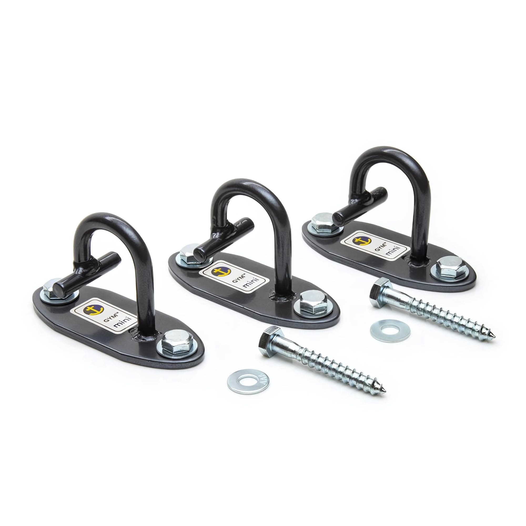 Mini H1 (Set of 3) - Resistance Band Wall Anchors for Home Workouts | Wall Mount Anchor for Resistance Bands Stretch Straps & Suspension Trainers