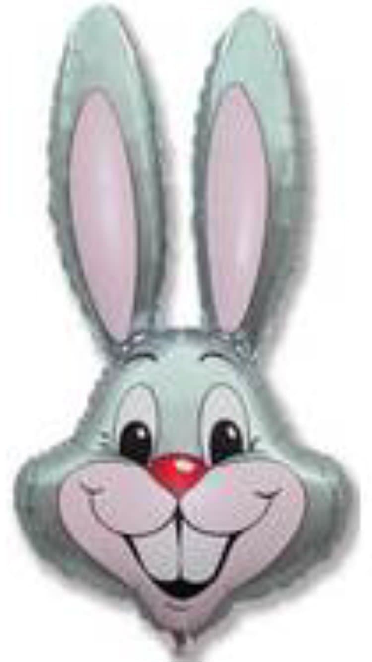 RABBIT Baby pink Helium Foil Balloon Supershape 901589 35"/90cm.h x 23"/58cm.w