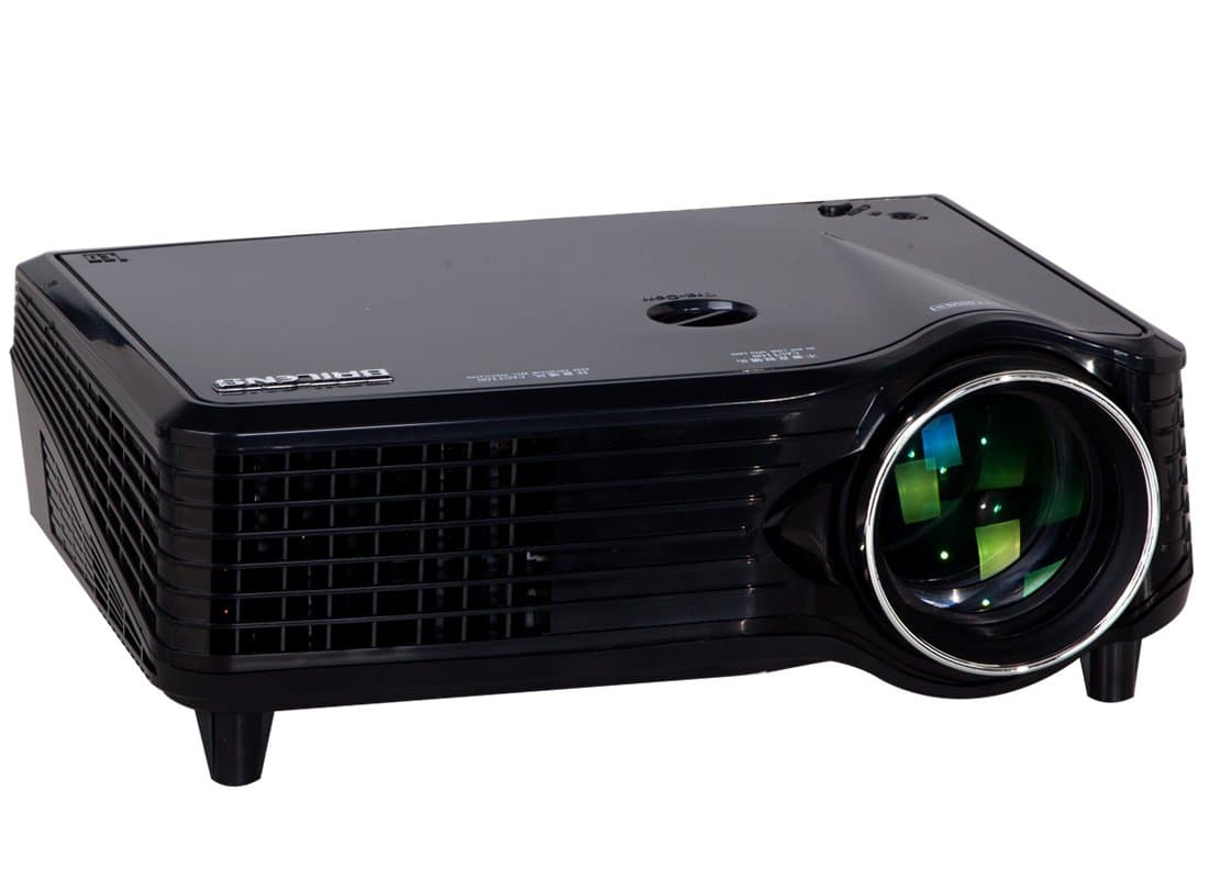 Movie Projector, BRILENS Portable Home Theater LED Projector with 2000 Lumens Support 1080p Multimedia LCD Projector 200” Screen Compatible HDMI VGA USB AV Interface for Game Outdoor Night BL960