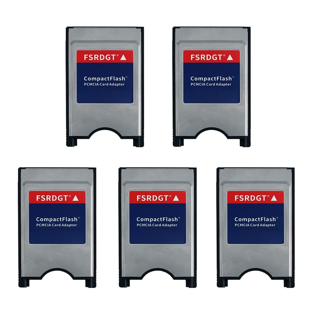zhongsir Five Pack FSRDGT Compact Flash to PCMCIA Ata Adapter（5PCAK