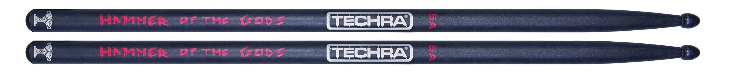 Techra Hammer of The Gods Carbon Fiber Drum Sticks, 5A (HOTG-5A)