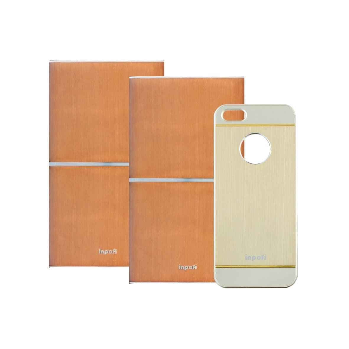 iNPOFi Wireless Charging System Pack A for iPhone 5/5s - Retail Packaging - Champagne Gold