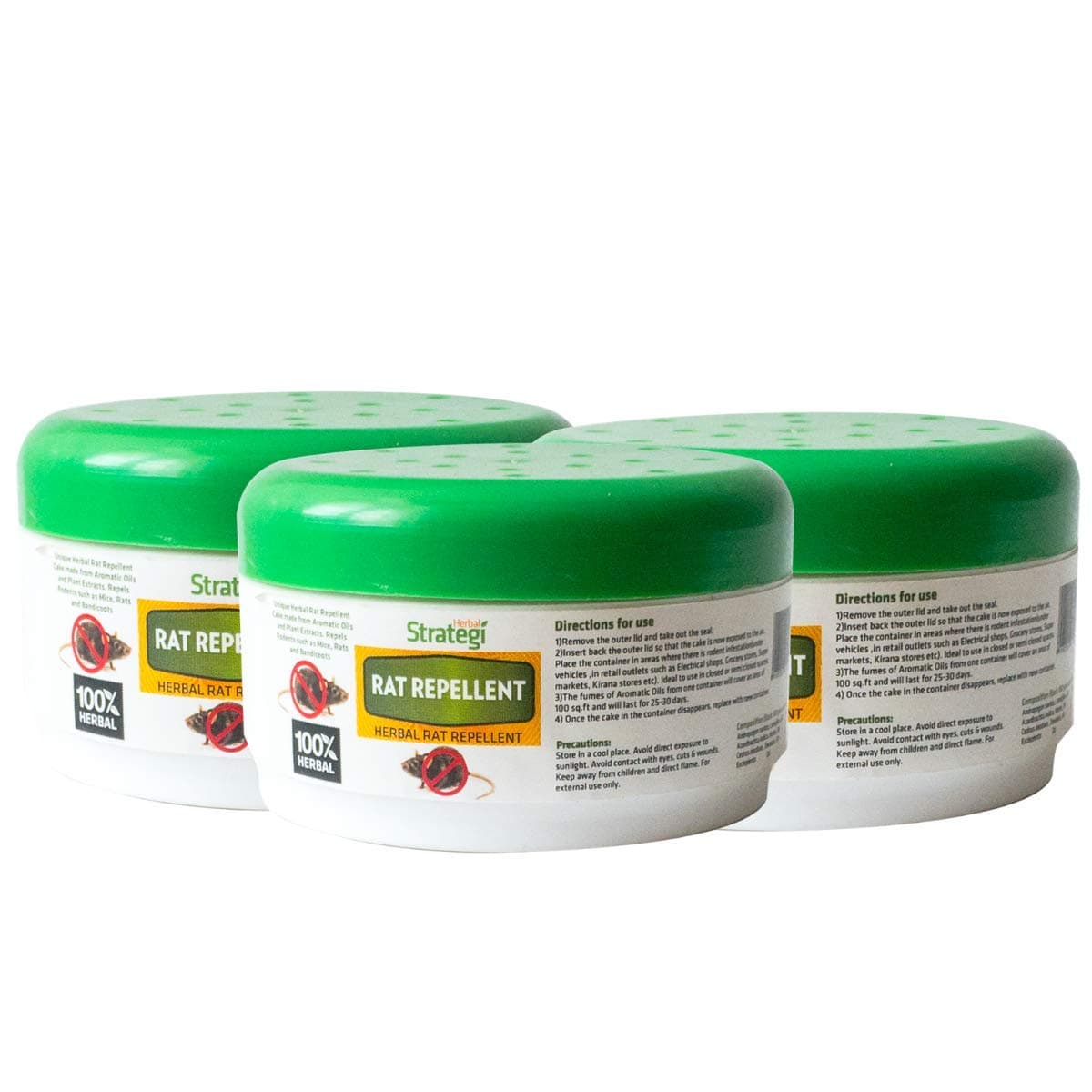 STRATEGIHerbal Strategi Rat Repellent - 50 G (Pack of 3)