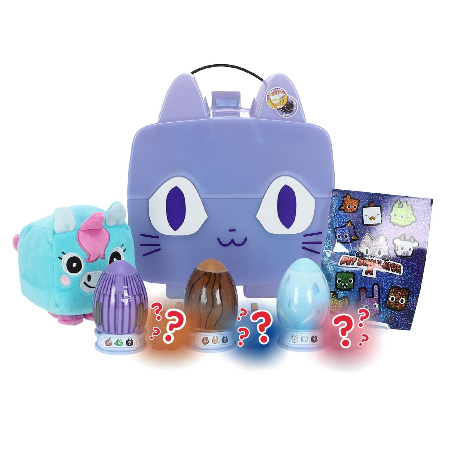 UCC Distributing PET Simulator X – Marbled Purple Iridescence Cat Collector Bundle (Mystery Case w/ 8 Items, Series 1) Exclusive [Includes DLC]
