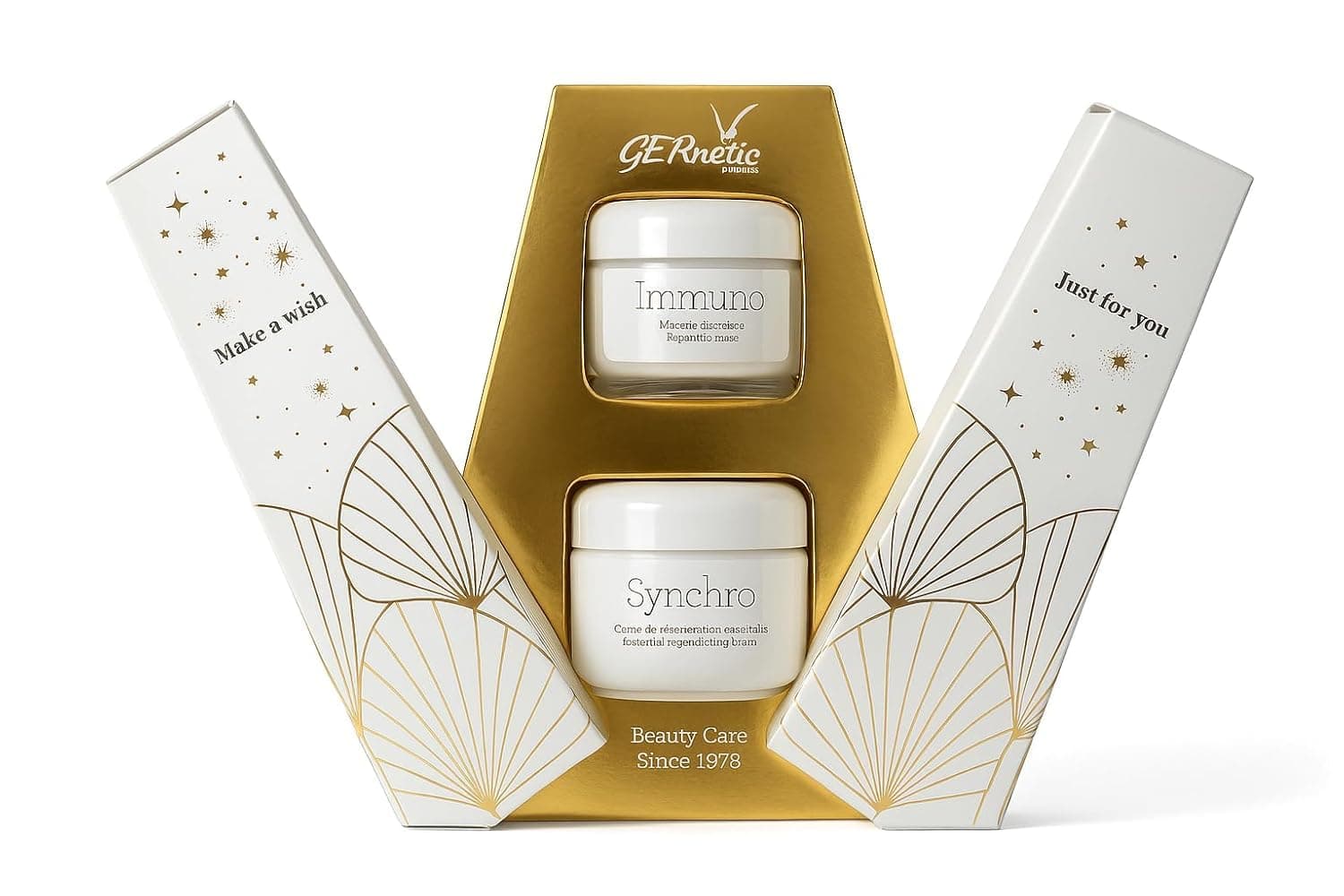 Gernetic Synchro Regulating Face Cream 50ml + Immuno Restructuring Face Mask 30ml, Hydrating Skincare Duo Set for All Skin Types