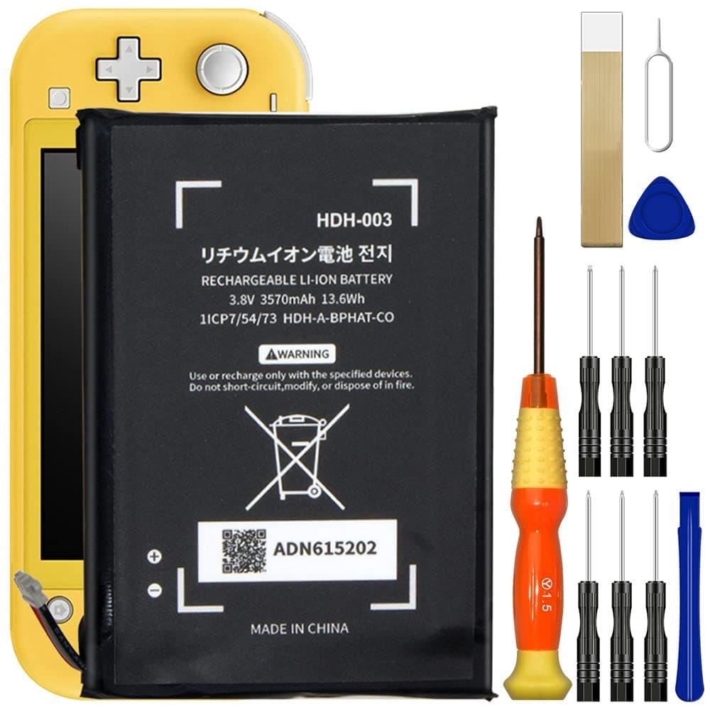 WUHAO HDH-003 Switch Lite Battery [2026 Upgraded] for Nintendo Switch Lite Lite HDH-001 Replacement Battery with Adhesive Tape Tool Repair Kit