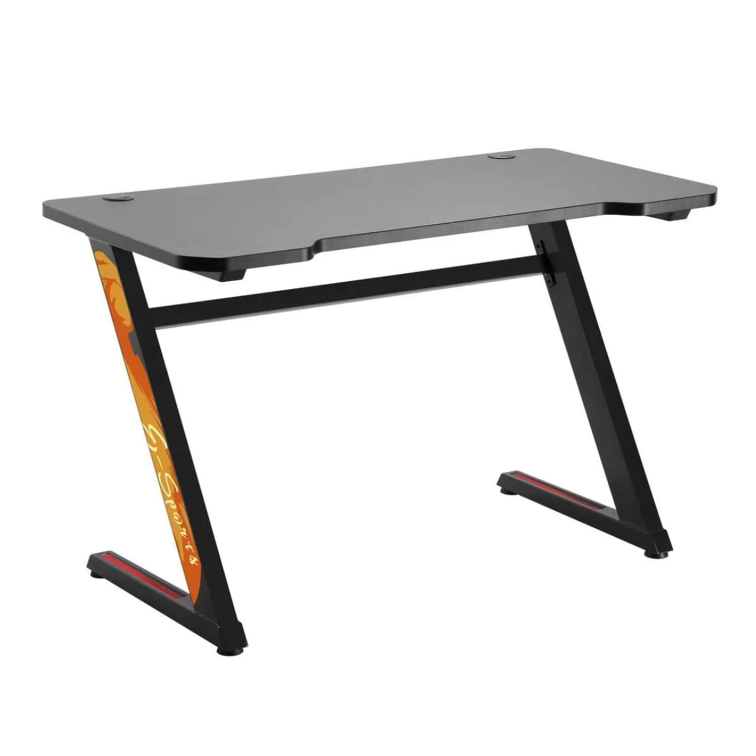 RS120 Computer Table Gaming Ergonomic Desk With Cable Management System Non-Slip Table Feet 120 x 60 cm Up To 50kg