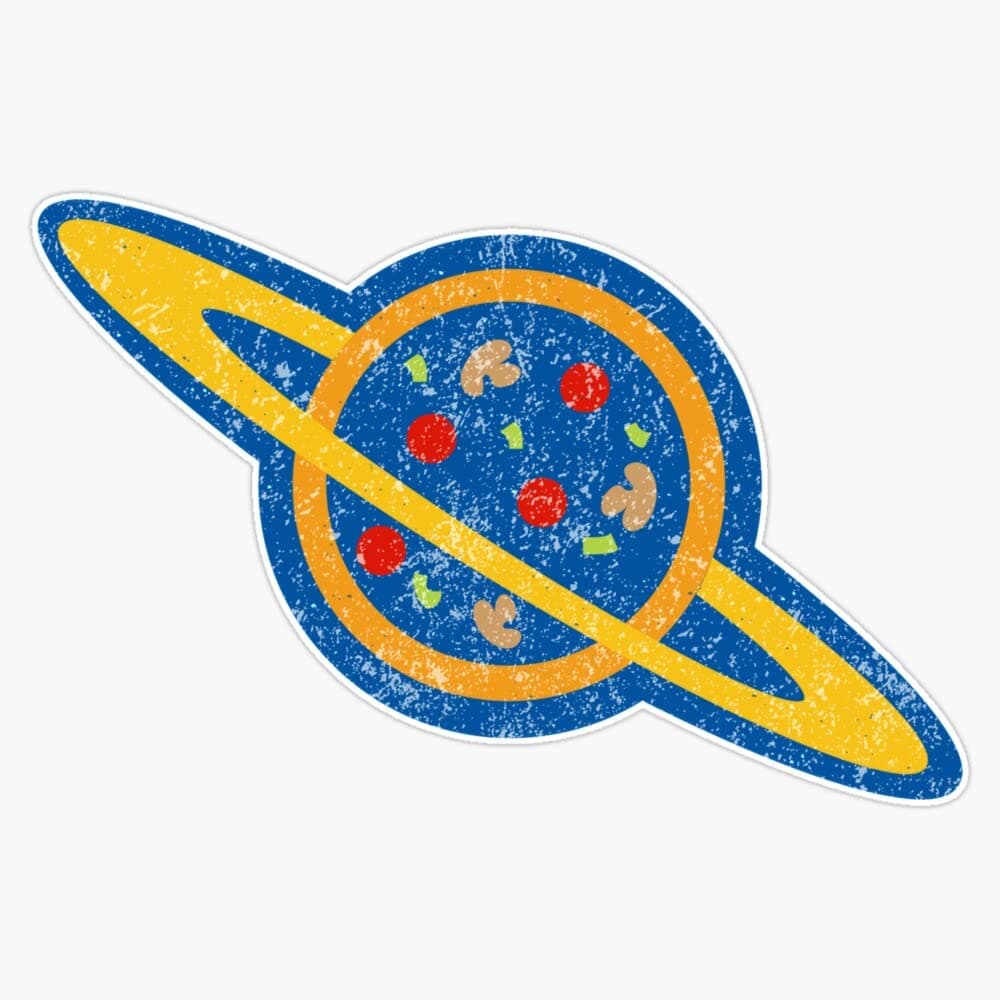 Pizza Planet Bumper Sticker Vinyl Decal 5"