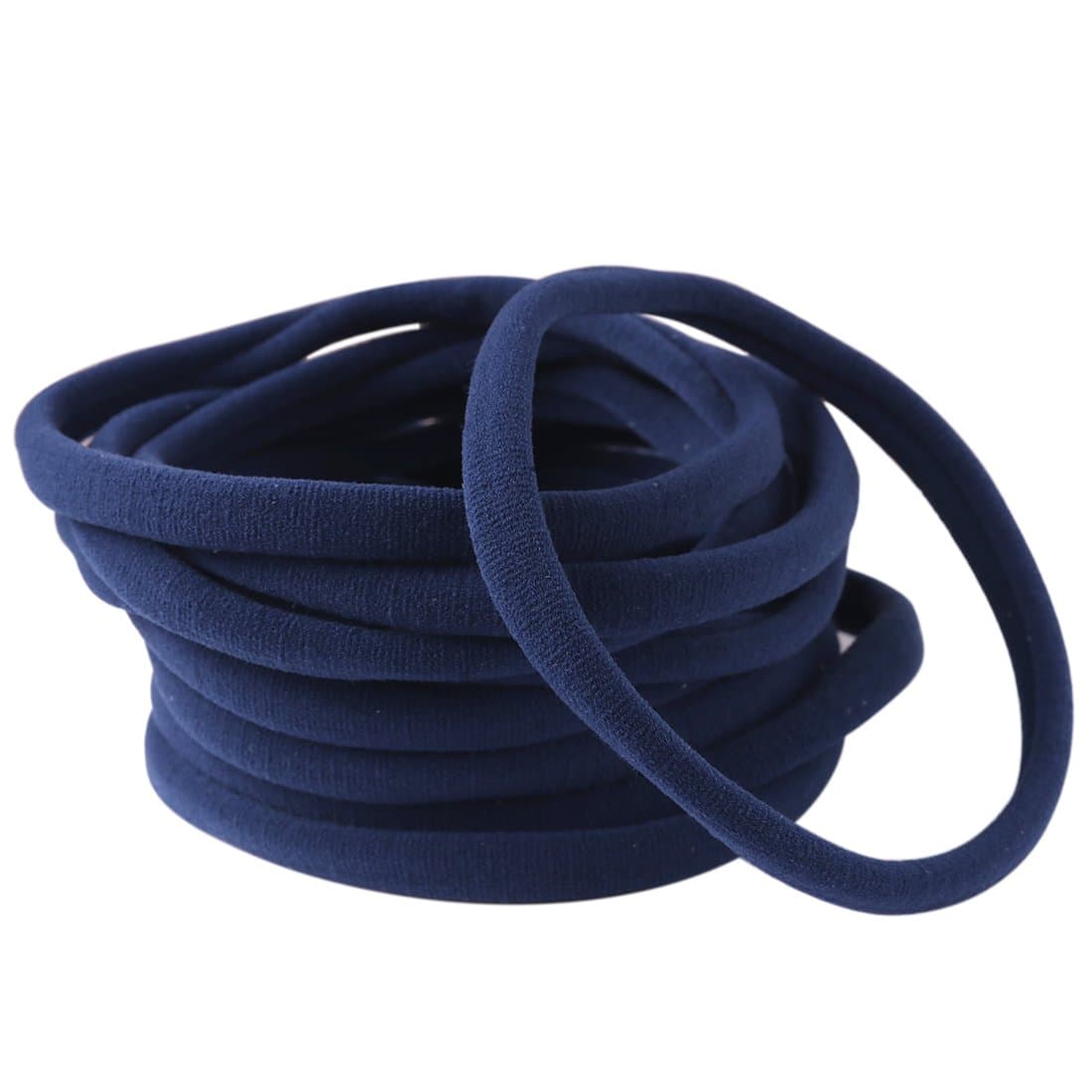 XIMA Nylon Headband Fits All Baby And Newborn DIY Headband (Navy-40pcs)