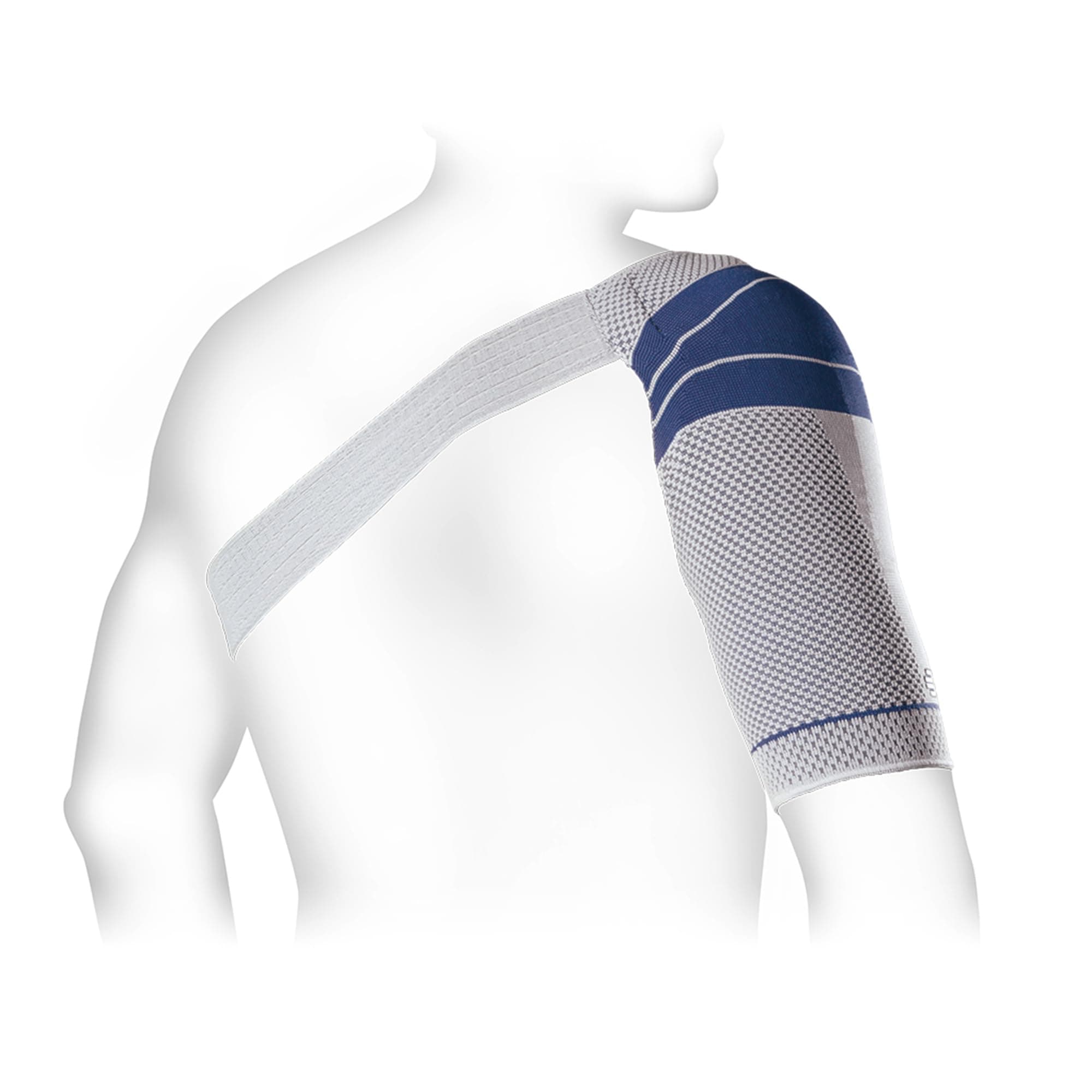 Bauerfeind - OmoTrain S - Shoulder Support - Helps Provide Support for Shoulder Joint & Mobility to Restore Function, Helps Relieve Pain - Right Shoulder - Size 5 - Color Titanium