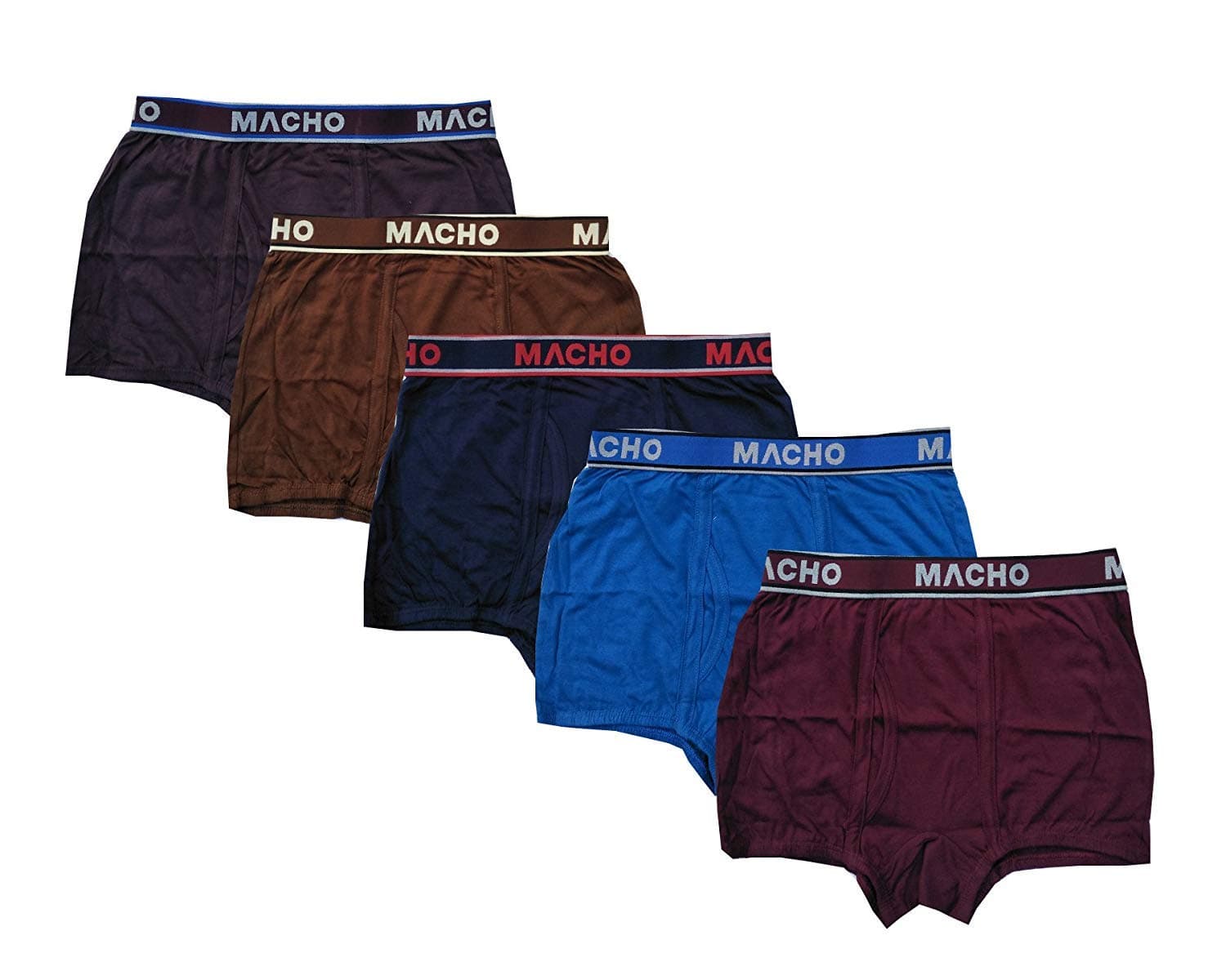 Macho Men's Cotton Multicolour Mini Trunk/Underwear Pack of 5