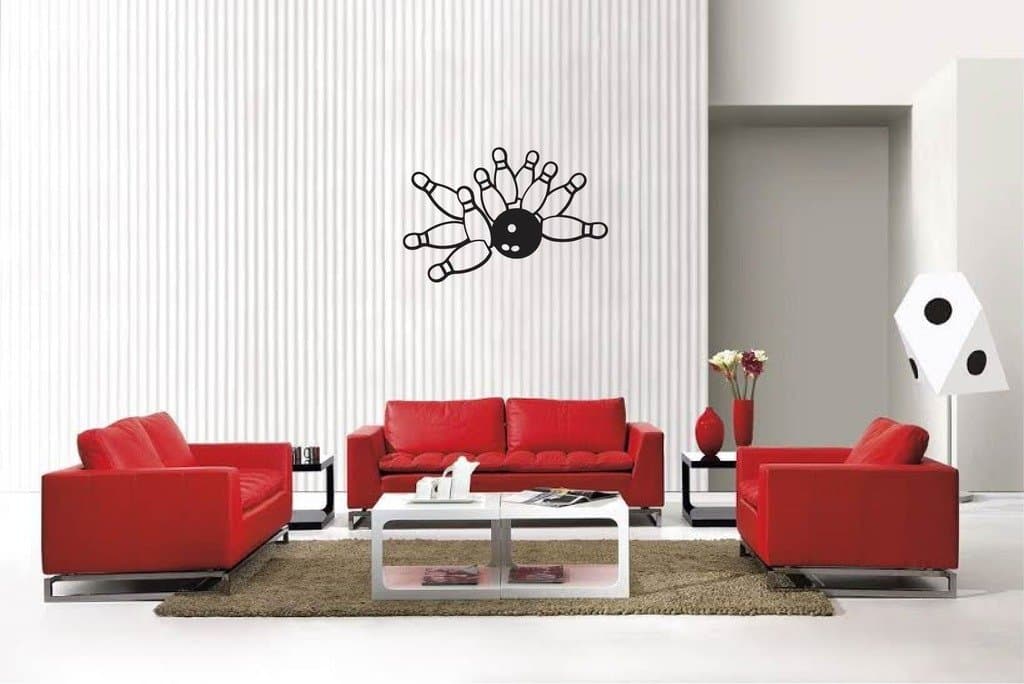 Blinggo Sport Scene Bowling sty13 Removable Vinyl Wall Decal Home Dicor