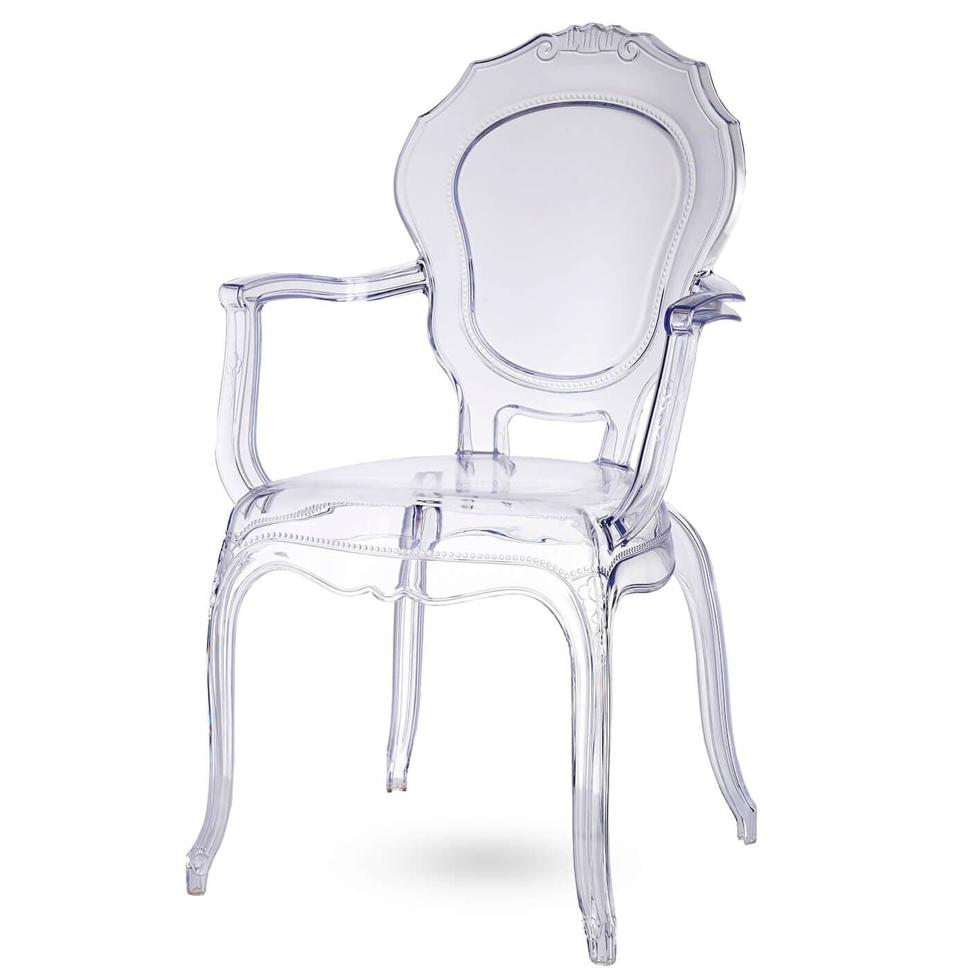 Broxster Chair | Modern and Brocante Design | Cristal Clear material | Kristal Color (Kristal)