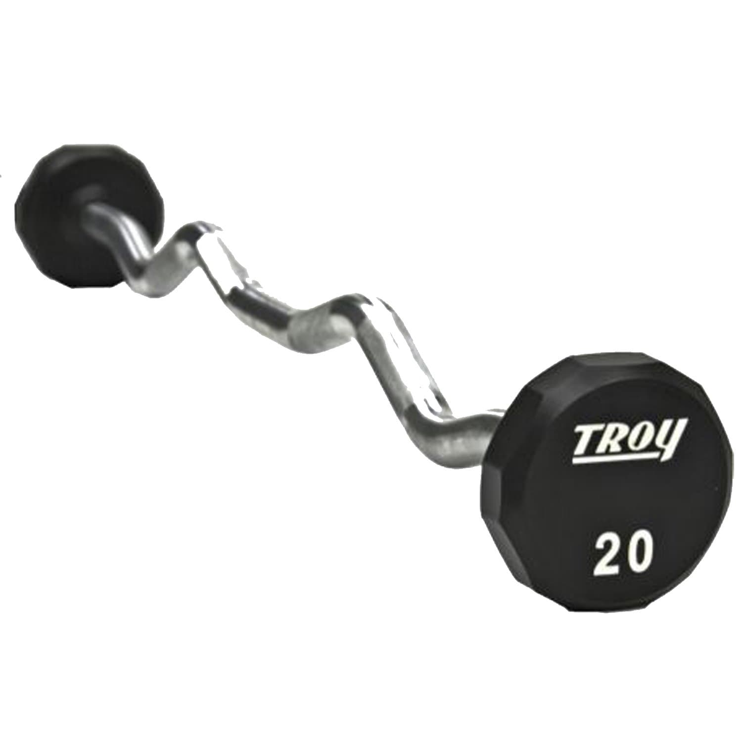 Troy Urethane 12 Sided EZ Curl Barbell 20-110 lbs