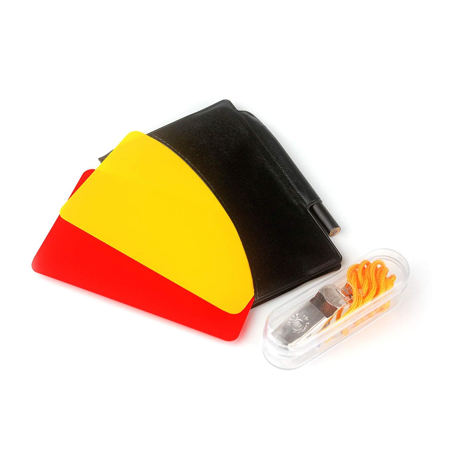 Soccer Referee Card Set Red Card Yellow Card and Metal Referee Whistle Coach Whistle for Football Soccer