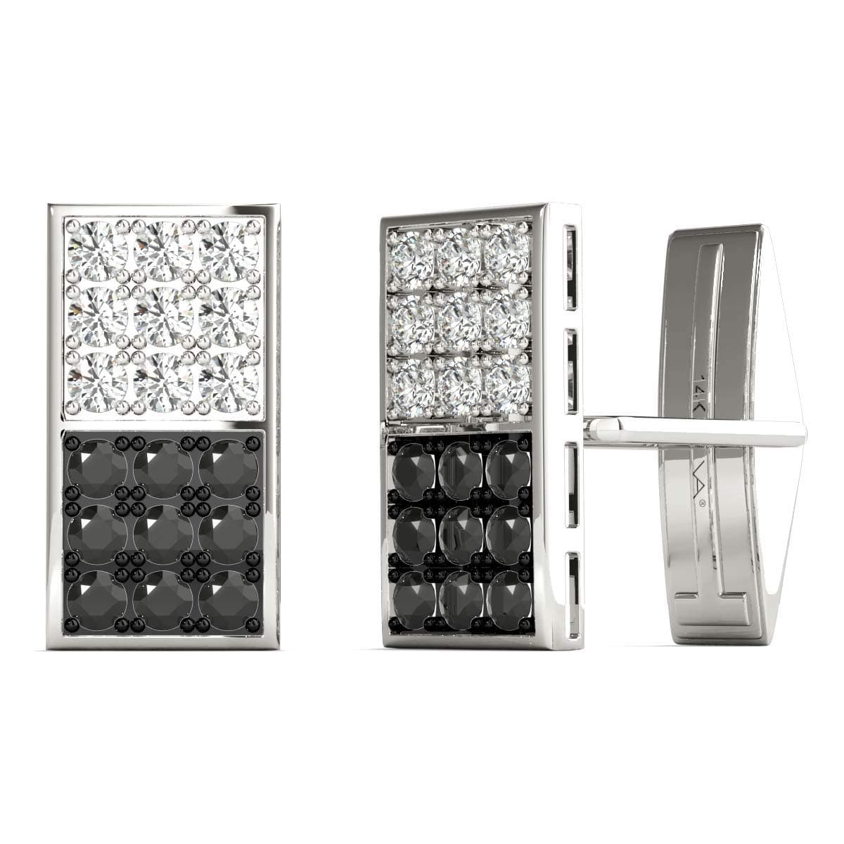 Sponsored Ad - IGI AGS GIA Certified Natural Diamond Cufflinks For Men 14K Gold 3/4-1.50 Ctw