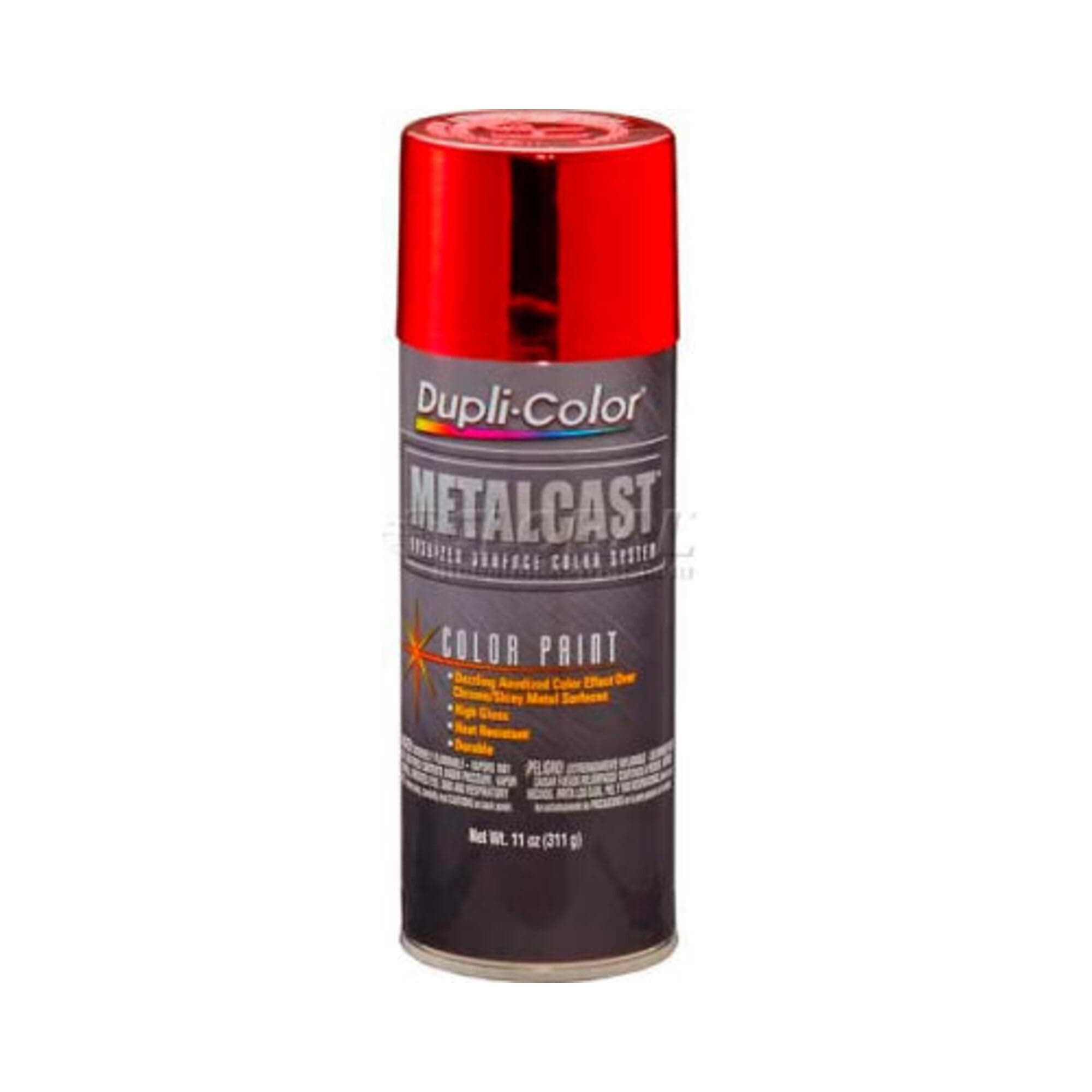 Dupli-Color MC200 Metalcast Automotive Spray Paint - Red Anodized Coating - 11 oz Aerosol Can