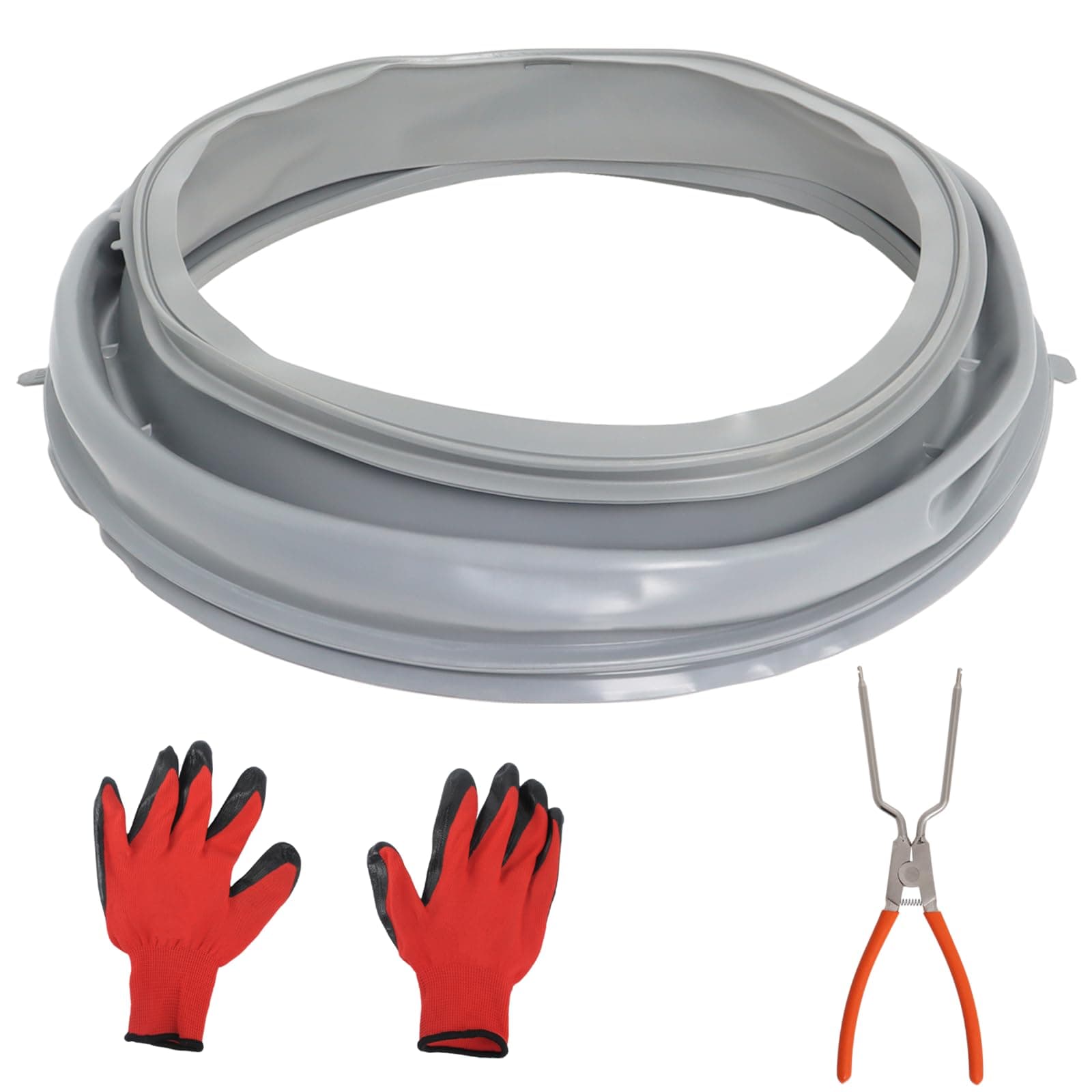 WPW10381562 WFW9050XW00 WFW9150WW00 Washer Door Seal Bellow Boot Gasket Compatible with Whirlpool WFW9150WW01 WFW9250WW01, Maytag 2000 Series MHWE200XW00, Amana Inglis, Replace W10290499