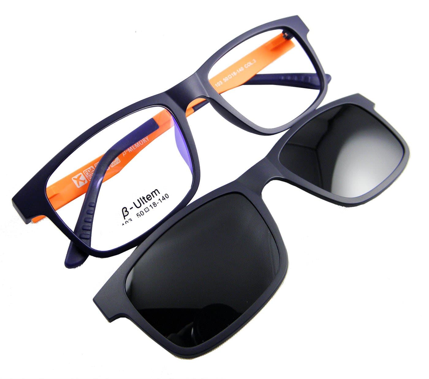 Men women Eyeglass frame magnetic glasses polarized clip on 50-18