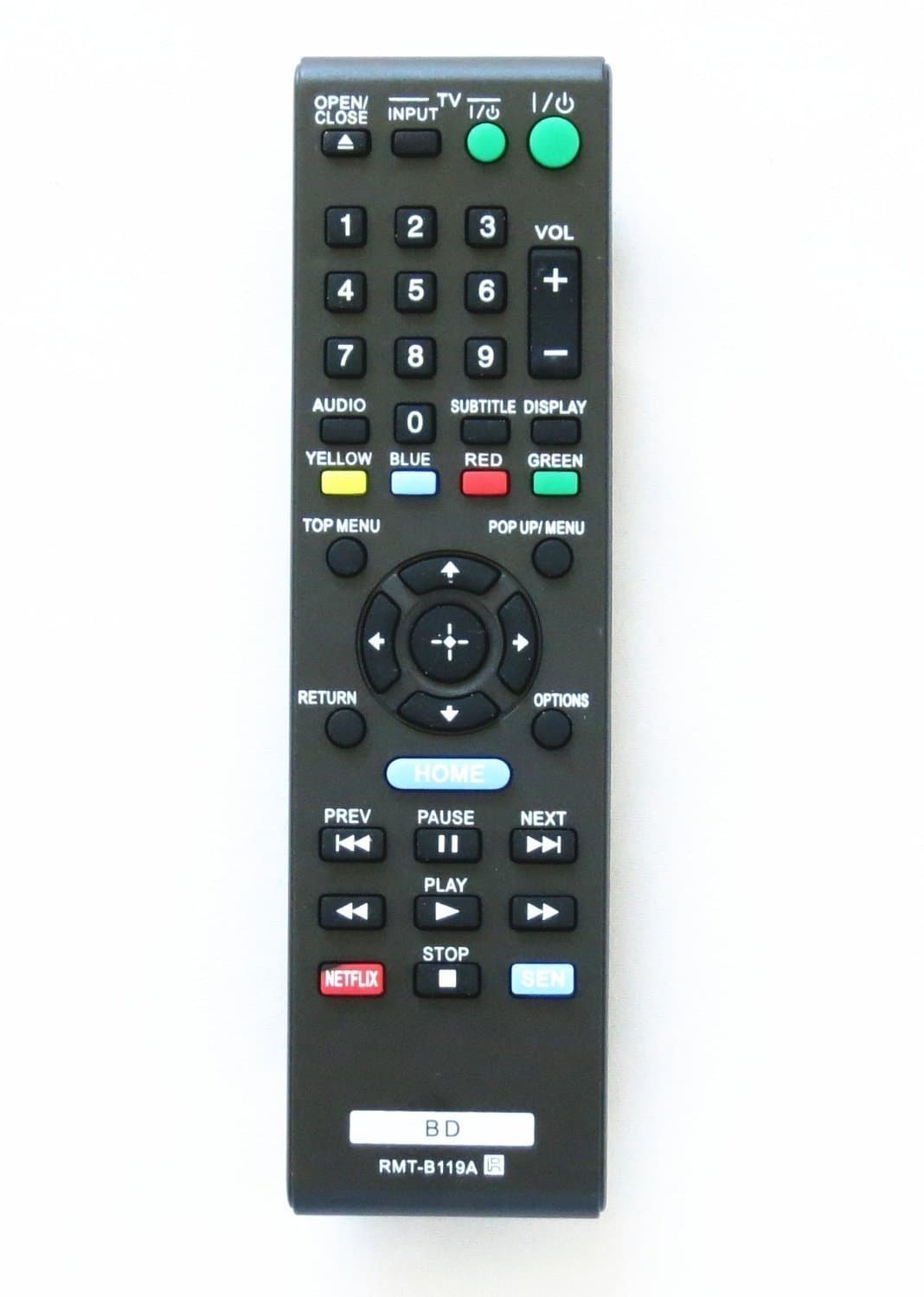 Amaz247 RMT-B119A Sony Remote for BDP-BX110, BDP-BX310, BDP-BX510, BDP-BX59, BDP-S1100, BDP-S3100, BDP-S390, BDP-S5100, BDP-S580, BDP-S590