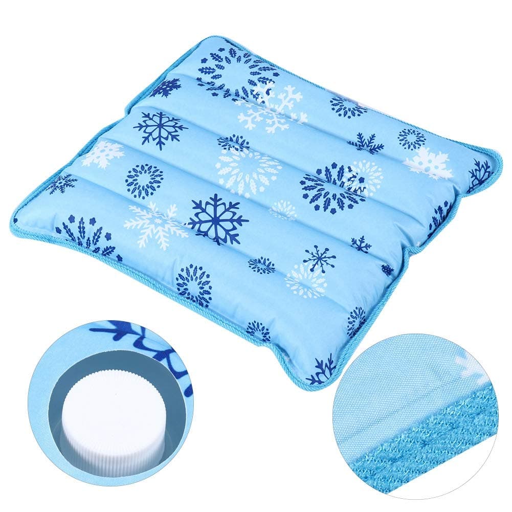 Dioche Cooling Mat, Cool Pillow Ice Pillow, Water Filling Ice Pillow Chair Pad, Multifunctional Children Adult Waterproof Ice Pillow Water Seat Cushion Baby, Children, Student, Office, Car, Travel(#3)
