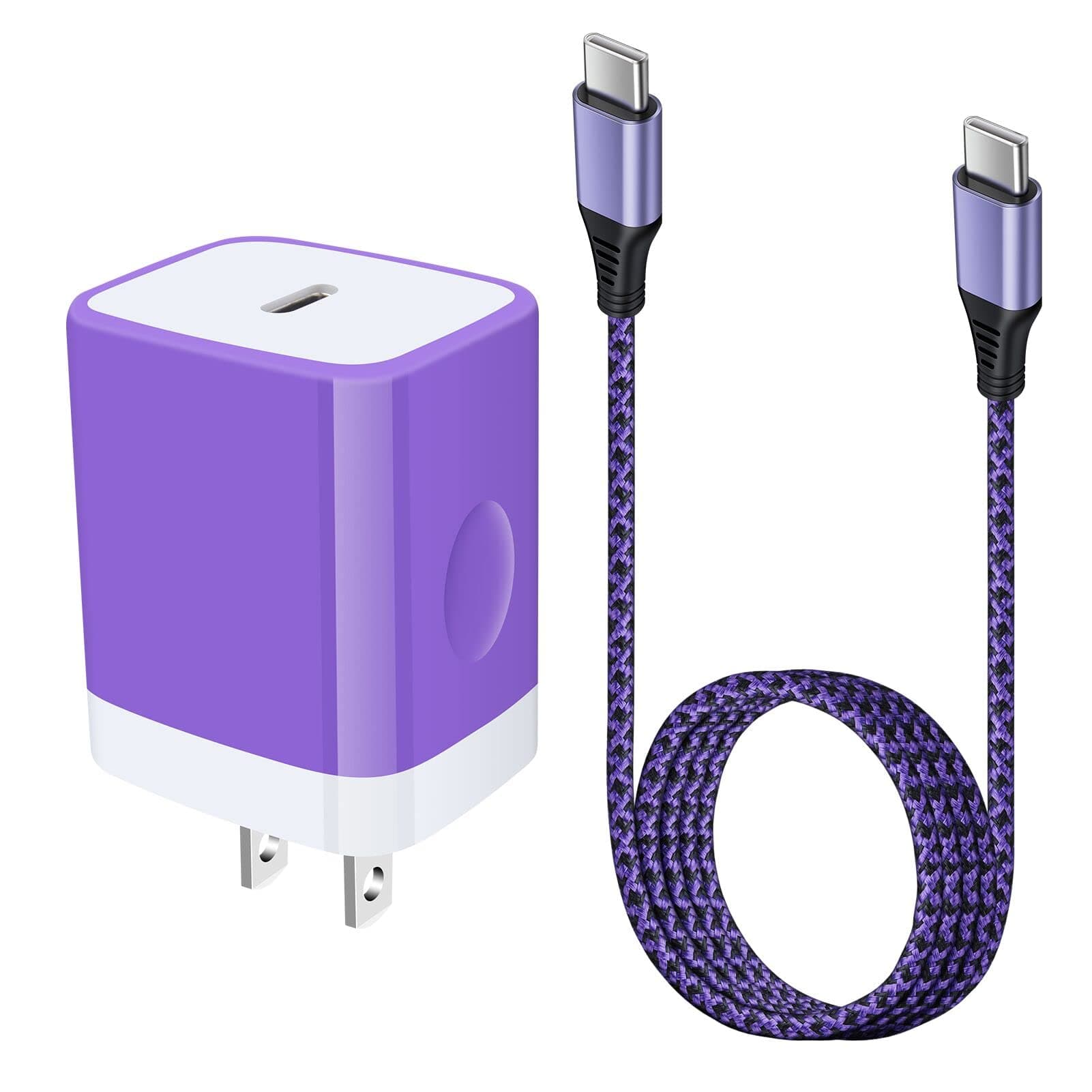 Type C Charger 20W Super Fast USB C Charger Block with 6FT Android Phone Chargers Cable Fast Charging for Samsung Galaxy Z Flip 7 6 5 4 3/Z Fold 7 6 5 4 3/S24/S23/S22/A14/A13/A03s/S21/A32,Google Pixel