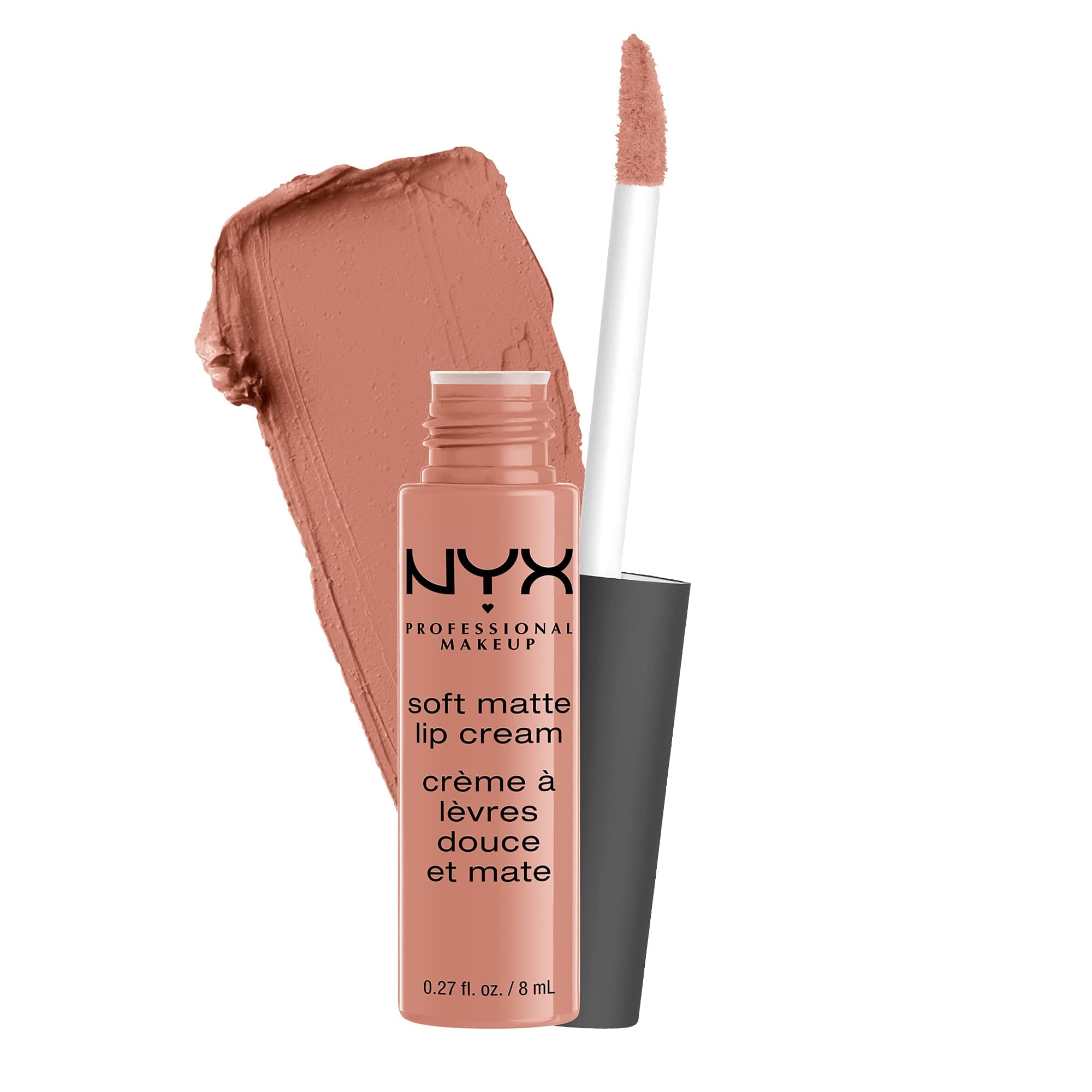 Soft Matte Lip Cream, Lightweight Liquid Lipstick - Stockholm (Mid-Tone Beige Pink)