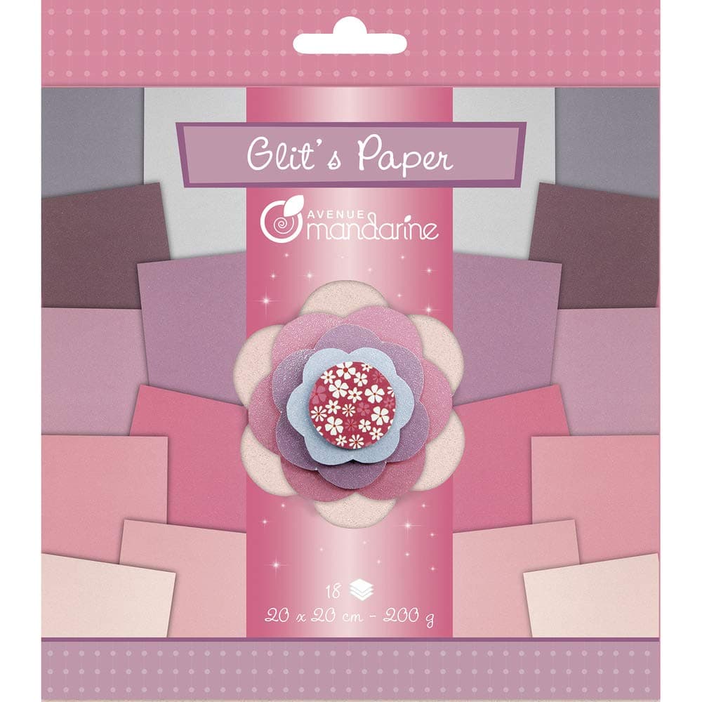Avenue Mandarine Glit's Paper, Purple/Pink