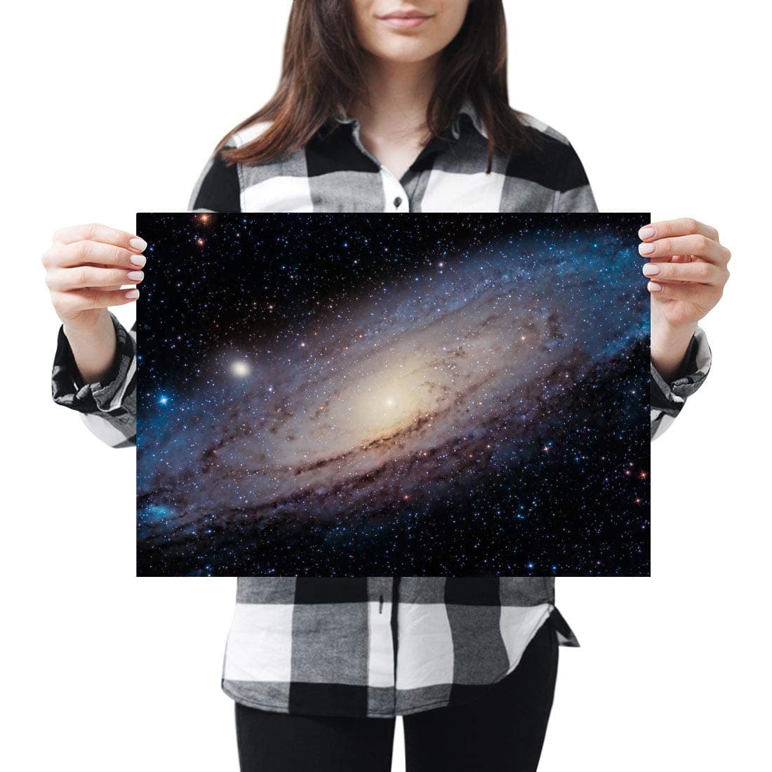 Destination Vinyl Posters A3 - Great Andromeda Galaxy Space Nebula NASA Art Print 42 X 29.7 cm 280gsm satin gloss photo paper #24300