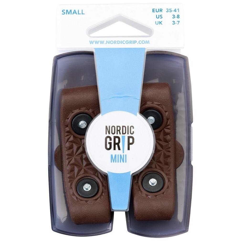 Nordic Unisex Safe Walking Hiking Mini Ice Grips, Brown, UK7-13