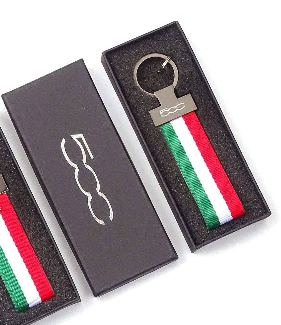 Limited Edition Leather Keyring for Fi 500 cars with Gift Box