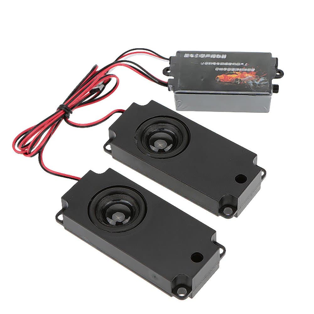 GoolRC Second Generation Cool Throttle Linkage Groups Engine Sound Simulator with 2 Speakers for R/C Sports Car