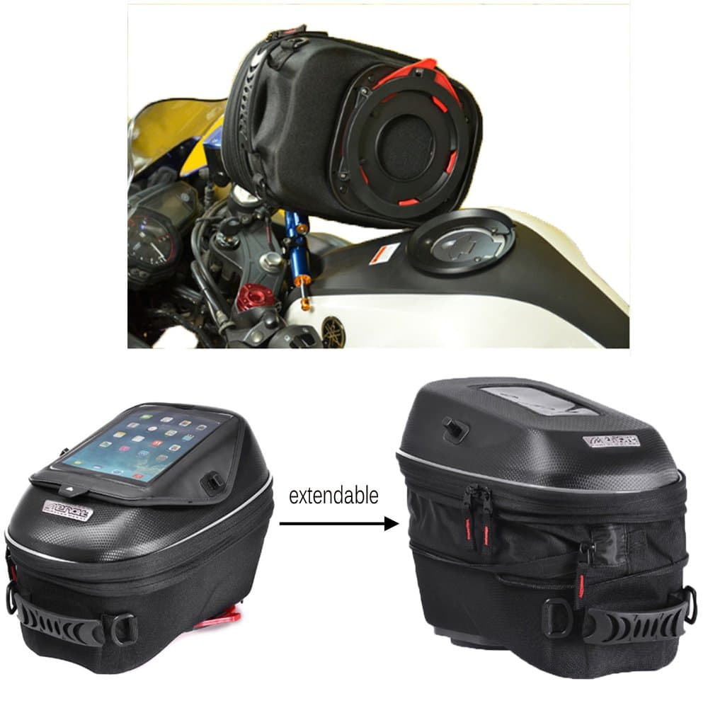 Motorcycle Waterproof Expandable 23L Tank Bag, with Tanklock Quick Release Motorbike Bag only for KTM 125 DUKE/200DUKE/390DUKE
