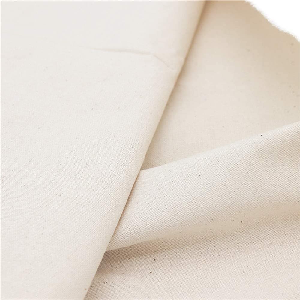 Muslin Linen Fabric Embroidery Fabric Linen Cloth Needlework Garments Crafts Accessories Backing Material Quilting Sewing Draping 21 by 62-Inch