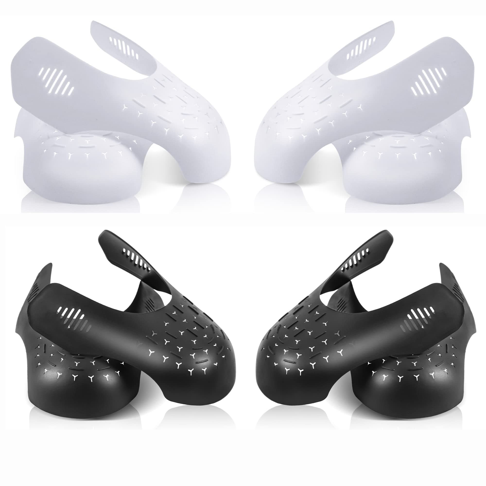 Comfowner 4 Pairs Shoe Crease Stoppers, Anti-Crease Protectors, Toe Box Crease Guards for Men, US Size 7-12