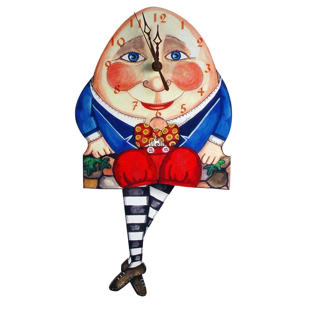 Modern Artisans Humpty Dumpty Pendulum Wall Clock,15-Inch