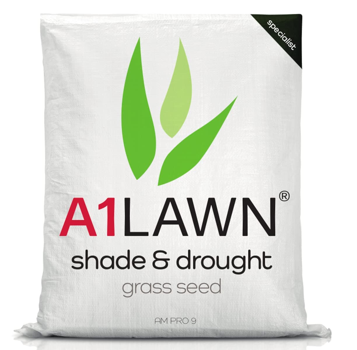 A1 Lawn Shade & Drought Tolerant Grass Seed, 25kg (700m2) - Perfect for Shaded Areas & Under Trees, Fast Growing & Hard Wearing, Child & Pet Friendly, UK Harvested Lawn Seed - DEFRA Approved (AMPRO9)