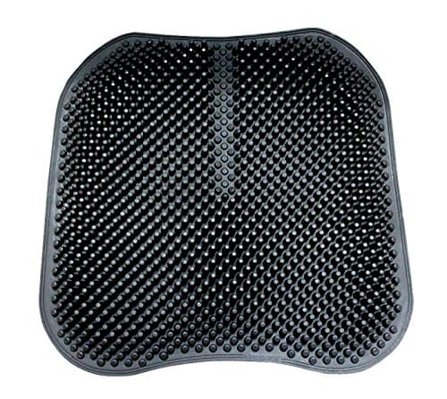 TheraPad Breathable Silicone Massage Seat Cushion, Back Support, Coccyx and Sciatic Pain Relief, Easy to Clean, Unique 3D Pillar Design can be Progressive Massage Hips, Relieve Fatigue (Red)
