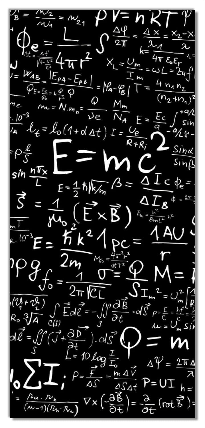 posterdepot Door Door Poster Math Formulas – Theory of Relativity – Size KTT0343 93 x 205 cm, 1 piece