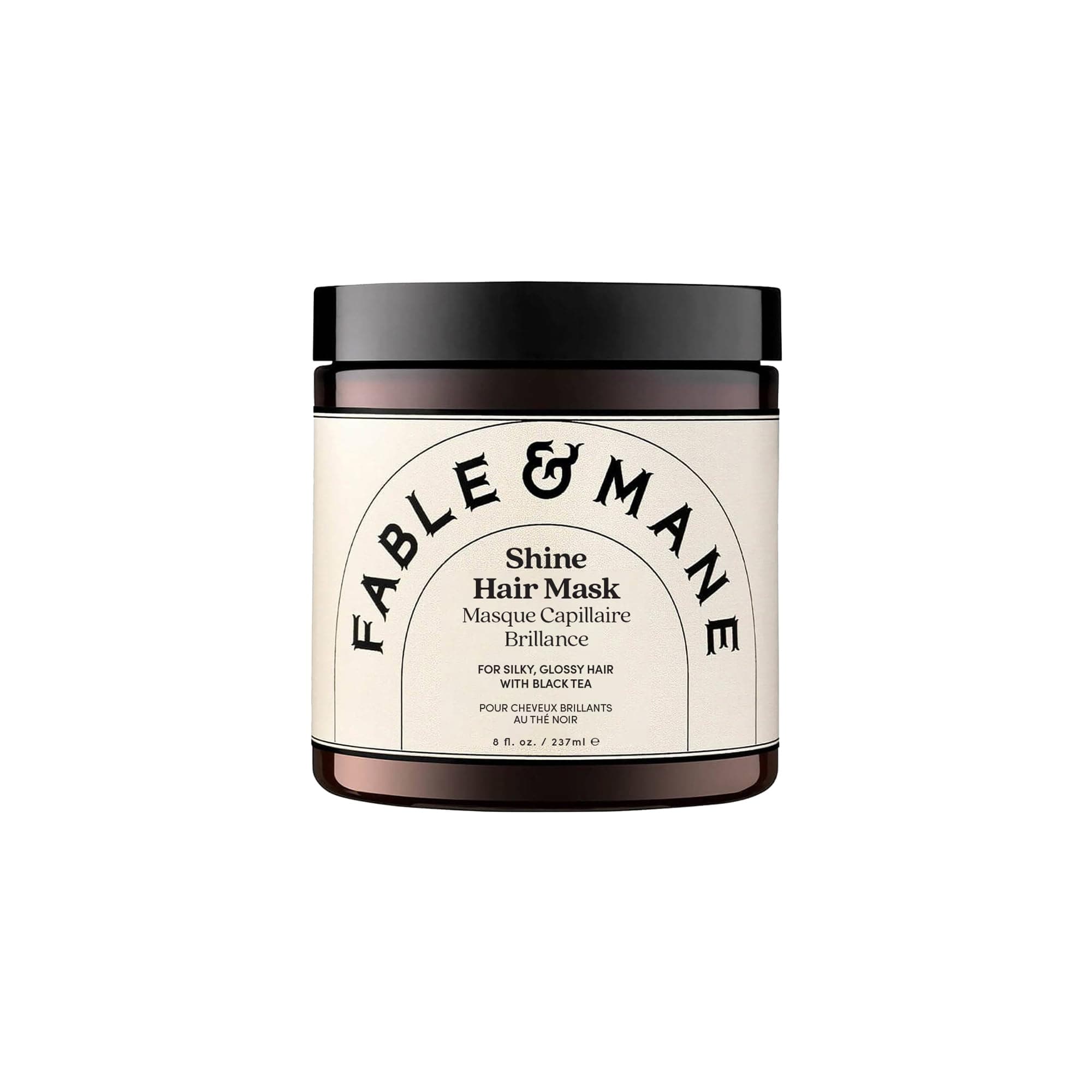 - Fable & Mane Shine Hair Mask, Boosts Shine, Tames Frizz and Enhances Colour with Black Tea. 3-Minute, Chai-scented, Hair Gloss Treatment