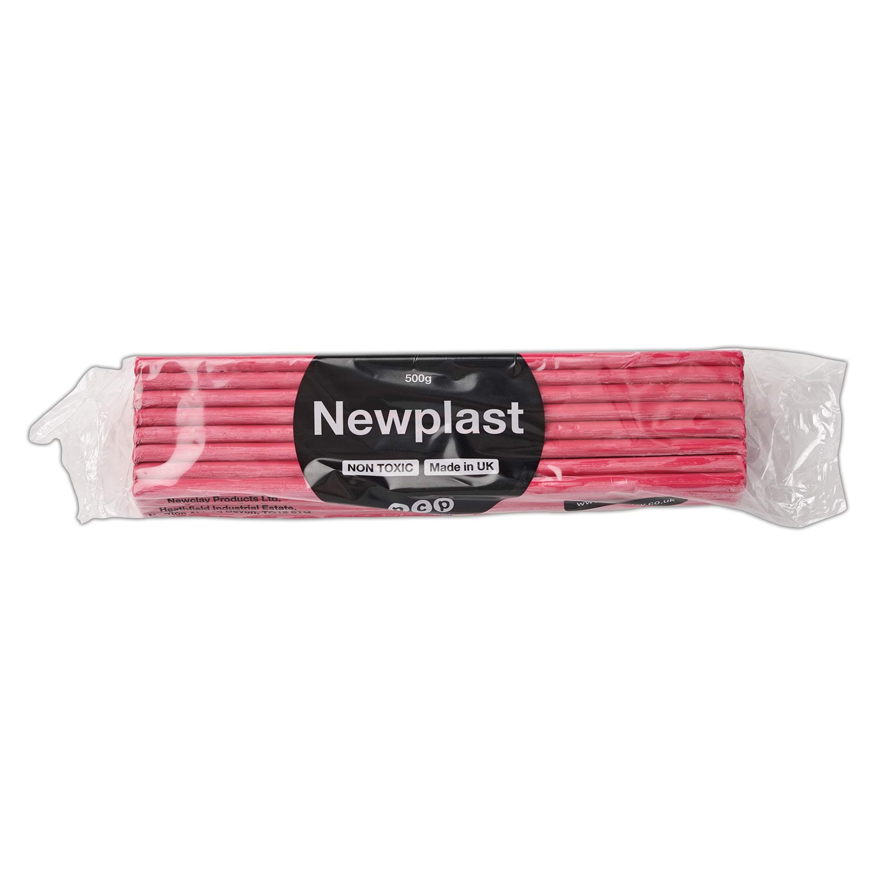 Newplast Plasticine, Cerise Block Of Modelling Material (500g)