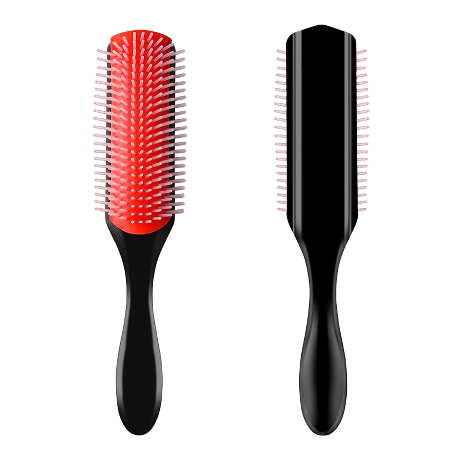 Hair Brush, Styling Brush 9-Row Cushion Hair Brush for Separating, Shaping, Defining Curls, Blow-Drying, Styling, Detangling,Use conditioner on wet hair to create smooth curly hair.
