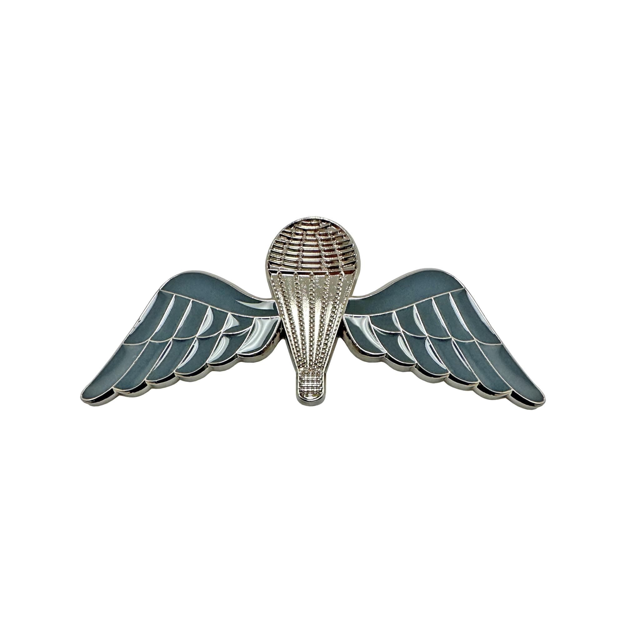 British Silver and Blue Parachutist Foreign Jump Wings, Brite