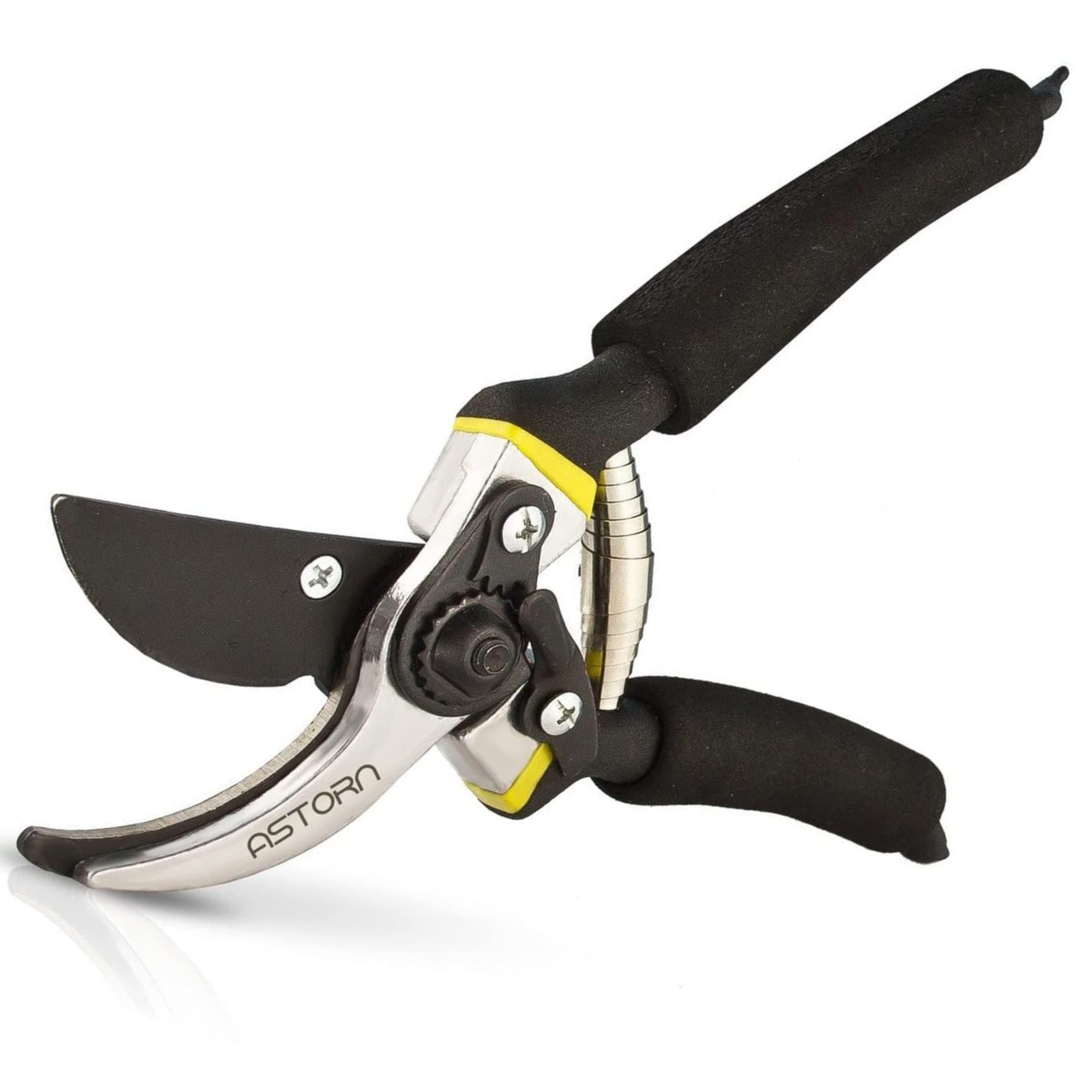 AstornPremium Bypass Pruning Shears for Gardening - Heavy Duty, Ultra Sharp Garden Shears w/Ergonomic Soft Grip Handle - Made with High Grade Carbon Steel - Ideal for Cutting, Gardening and Trimming