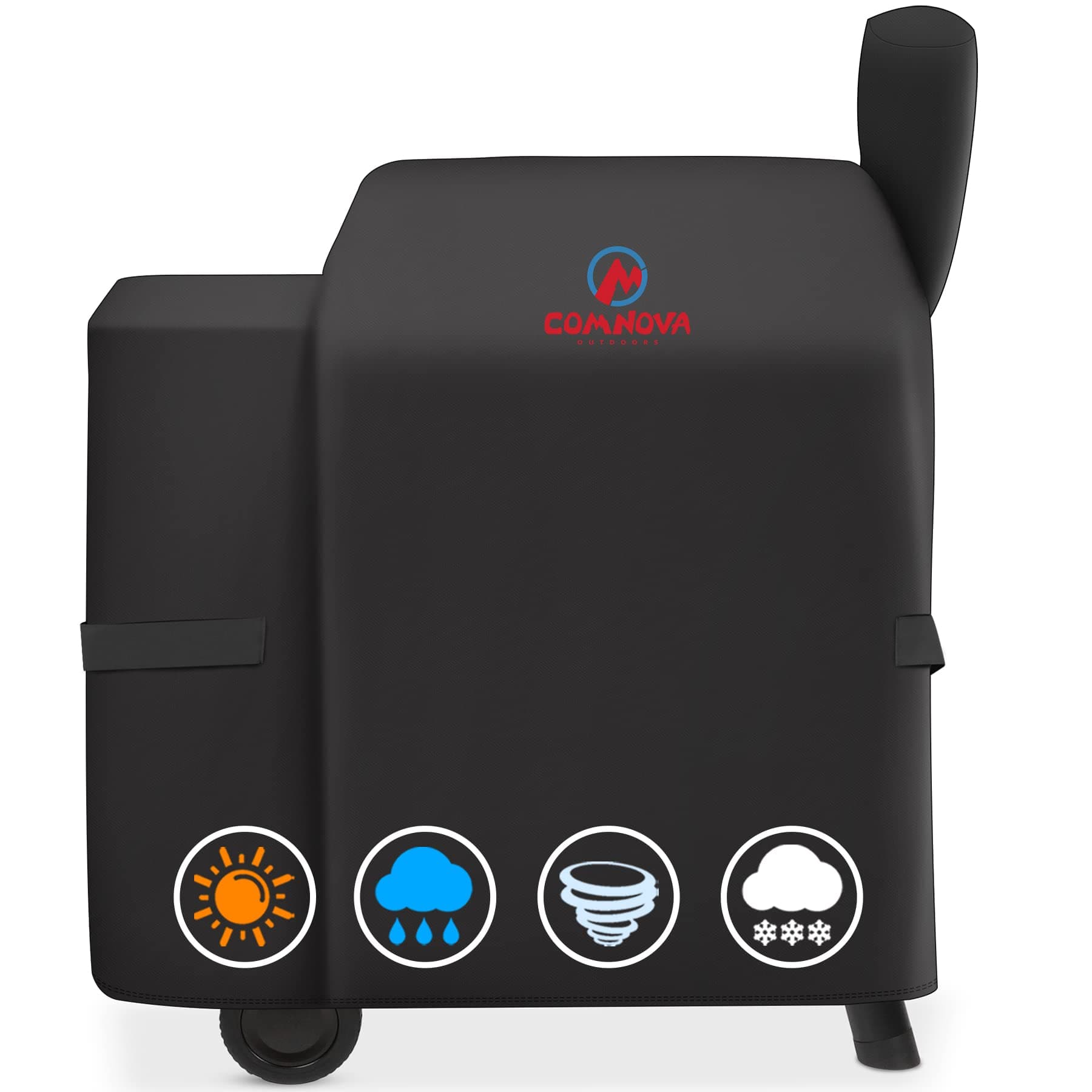 Comnova Pellet Grill Cover - 600D BBQ Cover for Traeger Pellet Grill