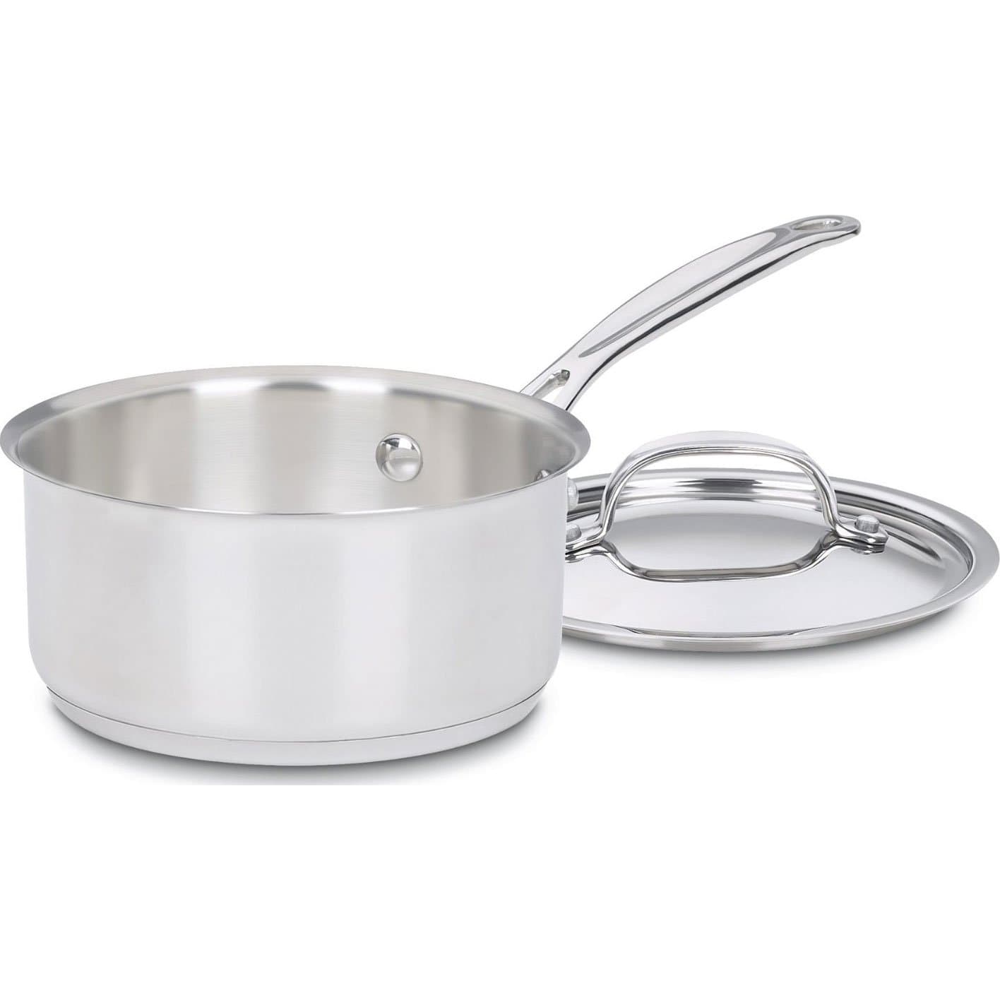Cuisinart 719-14 1-Quart Saucepan with Cover Chef's Classic Stainless Steel Cookware Collection